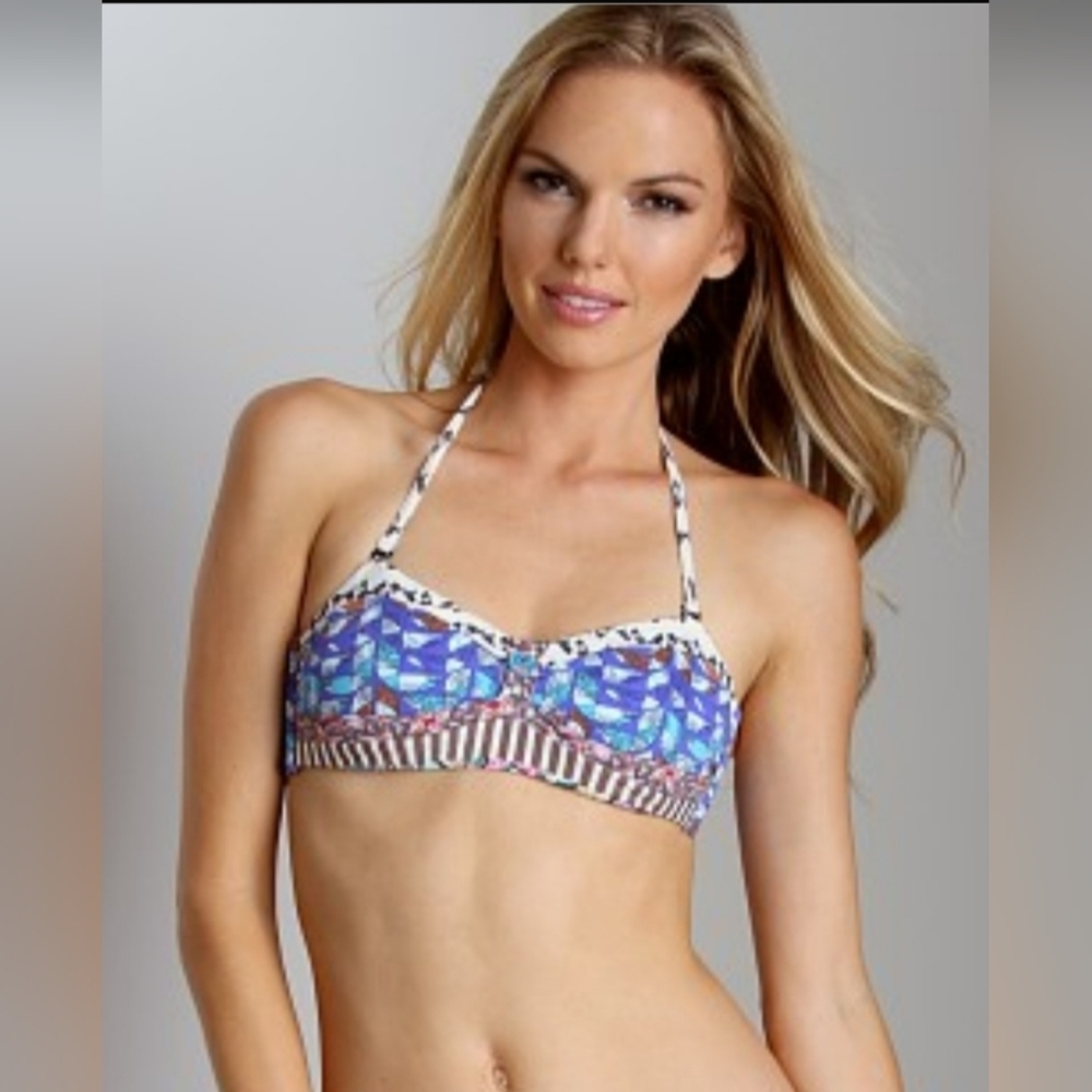 Maaji Costazual Sky Reversible Bandeau Bikini Top, VGUC, Size S